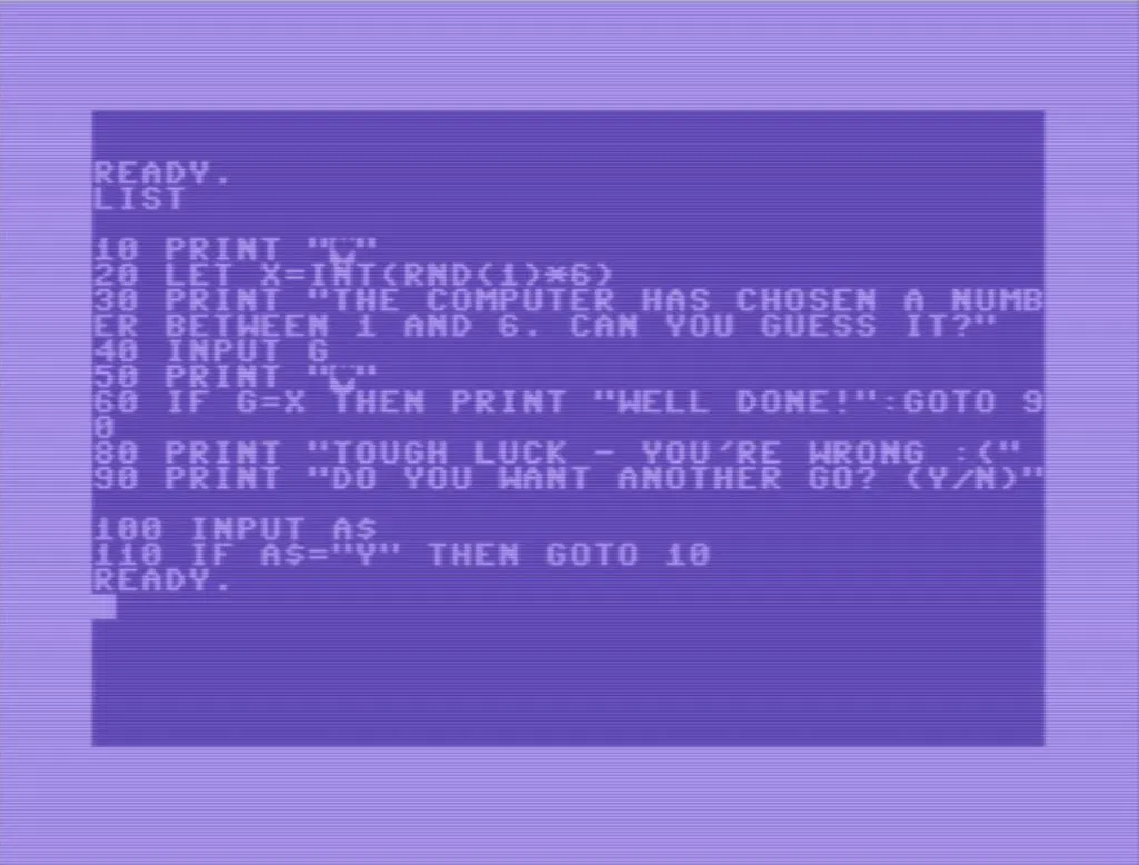 c64 rand listing